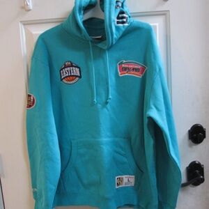 Men's Turquoise San Antonio Spurs City Collection Fleece Pullover Hoodie Sz L